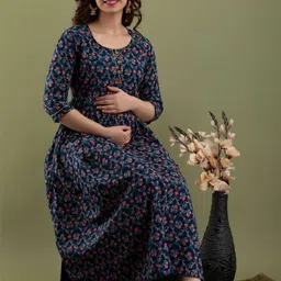 Ashvy Floral Printed Pure Cotton Kurti image 3