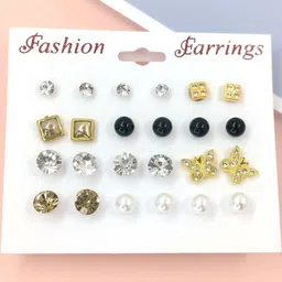 NAVJAI Contemporary Studs Earrings-picture-25
