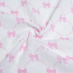 Mi Arcus Printed Soft Muslin Swaddle Wrap for Newborn Babies - Pink, 0-12 Months, 100x100 cm image 5