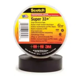 3M 19mm x 20.11Mtr Scotch 33+ Vinyl Electrical Tape-Black-picture-14