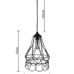 Homesake Black Solid Handcrafted Hanging Light image 2