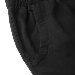 Style Quotient Men White & Black Solid Night Suit image 4