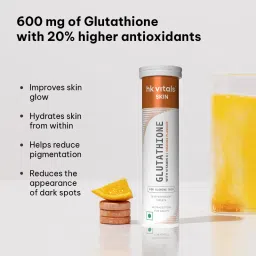 HealthKart HK Vitals Glutathione Effervescent Tablets With Sipper - Orange (Pack Of 3) image 5