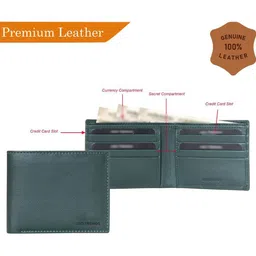 GEO TRENDS Men Leather Two Fold Wallet image 4