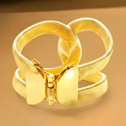 DressBerry Women American Diamond Handcrafted Gold-Plated Wraparound Bracelet-image-34