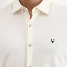 Allen Solly Men Spread Collar Geometric Printed Cotton Slim Fit Casual Shirt image 2