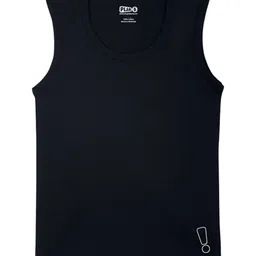 Plan B Pack Of 3 Sleeveless Exclamation Mark Print Vests - Black Grey Off White image 3