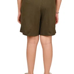 BAESD Girls Pack Of 2 Cotton Solid Regular Bermuda Shorts image 5