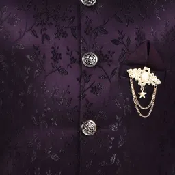 Arshia Fashions Boys Woven Design Sherwani Set image 5