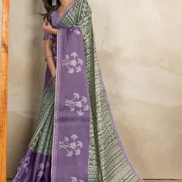 Moda Rapido Ethnic Motifs Silk Blend Handloom Saree image 3