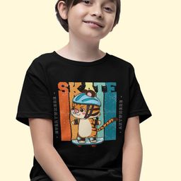 JEMBER Kids Typography Printed Round Neck Pure Cotton Regular Fit Casual T-Shirt-picture-47