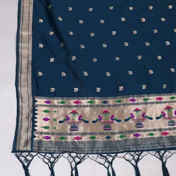 LOOKNBOOK ART Ethnic Motifs Woven Design Zari Work Dupatta image 4