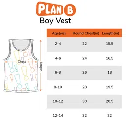 Plan B Pack Of 3 Sleeveless Exclamation Mark Print Vests - Black Grey Off White image 2