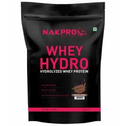 NAKPRO Hydro Whey Protein Hydrolyzed Supplement Powder - Chocolate image 1