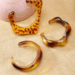 Niska Frosted Chic Resin Brown Bangle (Pack of 3)-picture-13