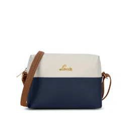 Lavie Womens Navy Blue Ellen Colorblock Horizontal Sling Bag (S)-picture-31