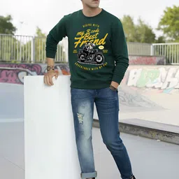 R.Code by The Roadster Life Co. Men Printed Sweatshirt-picture-25