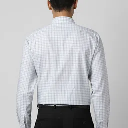 Van Heusen Opaque Checked Pure Cotton Formal Shirt image 4