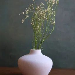 WEAVING HOMES White Ceramic Flower Vase-image-87