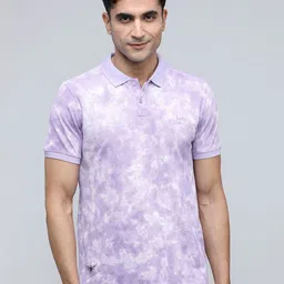 MaverIQ Tie And Dyed Polo Collar Cotton T-Shirt-picture-20