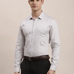 Turtle Standard Micro Ditsy Printed Pure Cotton Formal Shirt-picture-32