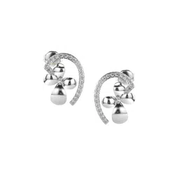 VALANOVA 14Kt White Gold 0.38 Carat Lab Grown Diamond Earrings-picture-30