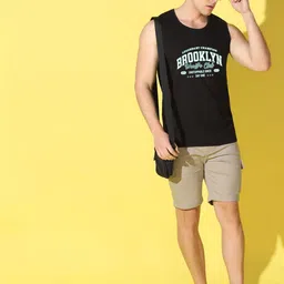 WOOSTRO Printed Gym Innerwear Vest VWS26 BKLN BLACK image 5