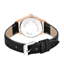 Gopal Shopcart Unisex Textured Straps Analogue Watch C25RG_BK Mina Leather_F image 4