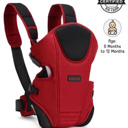 Babyhug First Blossom 3 Way Baby Carrier With Head Cushion - Red-picture-18