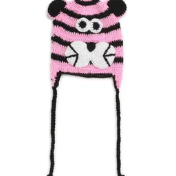 MayRa Knits Striped Crochet Cap - Pink-image-21