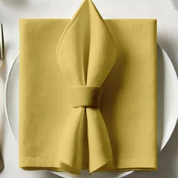 Vargottam Mustard 12 Pieces Cotton Reusable & Disposable Table Napkins-image-9