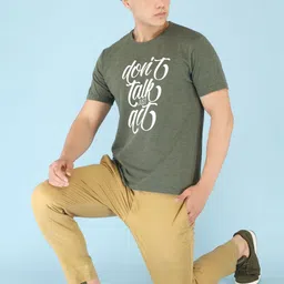 BRAWNY BATTLER Typography Printed Round Neck Cotton T-shirt image 3