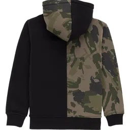 Status Quo Boys Camouflage Printed Hooded Sweatshirt image 3
