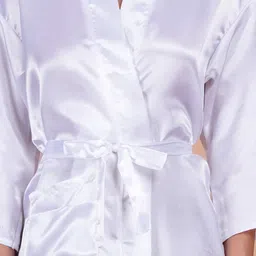 POORAK Women Solid Robe image 3