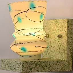 SOMIL Blue Glass Cylinder Printed Wall Lamps-picture-16