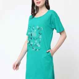 Linoges Women Floral Printed Pockets 1 T-shirt image 2