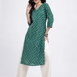 Anouk Rustic Ethnic Motifs Printed Floral Kurta image 3