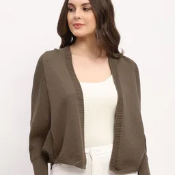 Global Republic Shawl Collar Asymmetric Open Front Shrug-picture-25