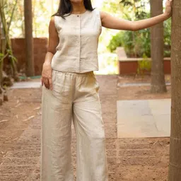 Creatures of Habit Women Loose Fit High-Rise Trousers-image-54