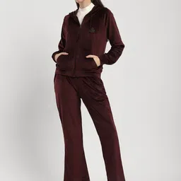 R&B Hooded Collar Sporty Jacket With Embroidered image 2