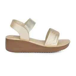 Bata Textured PU Wedge Sandals image 4