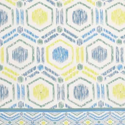 Sangria Grey & White Ethnic Motifs Pure Cotton 210TC Double King Bedsheet Set-2.74mx2.28m image 2