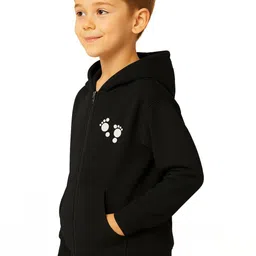 3Colors Boys Printed Hooded Sweatshirt image 4