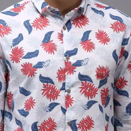 SHOWOFFFF Men Comfort Slim Fit Floral Printed Casual Shirt image 4