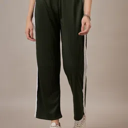 CORSICA Women Relaxed Straight Fit High-Rise Trousers-image-72