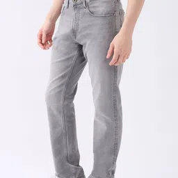 SPYKAR Men Relaxed Fit Mid-Rise Heavy Fade Stretchable Jeans image 5