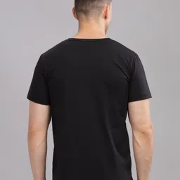 SOLACEACTIVE Men Typography Printed V-Neck Cotton T-shirt image 5