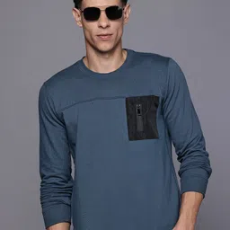 Allen Solly Pocket Detail Sweatshirt with Inner Fleece-picture-24