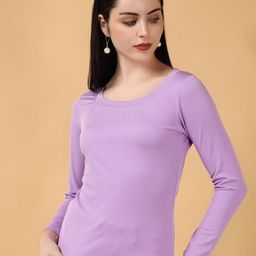 Stylecast X Kotty Women Round Neck Long Sleeves Cotton Top-picture-18