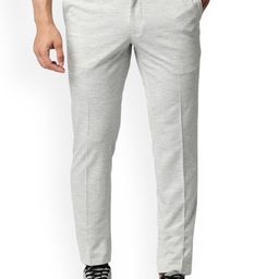 Basics Men Relaxed Straight Leg Tapered Fit Regular Trousers-picture-47